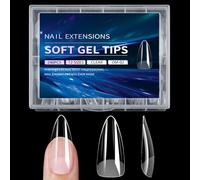 Ensemble de faux ongles carrés transparents, couverture complète en Gel, Extensions de 12 tailles, accessoires de manucure à domicile, 240 pièces, Style2