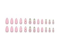 Ensemble de faux ongles élégants à presser, en acrylique, pour femmes, faciles à appliquer et à enlever