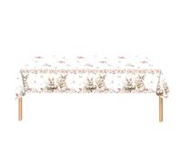 Ensemble de fête en papier motif lapin - Vaisselle de Pâques | 20 pièces assiettes, gobelets, serviettes avec imprimés colorés de lapin, serviettes de table pour la maison, la salle à manger, la