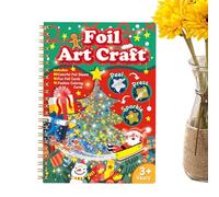Ensemble de Feuille de Pelage et Coller - Ensemble d'artisanat avec du Papier d'aluminium Scintillant pour Les, des activités Artisanales créatives pour l'intérieur, Un Jeu d'artisanat en Papi
