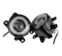 Ensemble de Feux antibrouillard Avant pour Honda Note E11 MPV 2010-2013, feu antibrouillard de Pare-Chocs Avant avec Feux de Jour Angel Eye (Jaune et Rouge) 33900STKA11