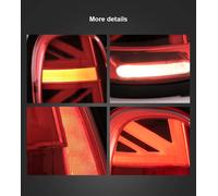 Ensemble de feux arrière à LED pour Mini Cooper F55 F56 F57 2014-2019, style Union Jack, animation de démarrage, clignotants séquentiels, feu arrière