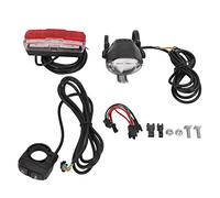 Ensemble de Feux de Vélo Super Lumineux, Lumiere Velo Avant Feux de Vélo à Led 24v 36v 48v, Feux Arrière de Phare de Vélo Électrique Étanche avec Interrupteur de Boîtier en Aluminium pour Vélo