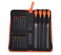 Ensemble de fichiers 17pcs pour le travail en métal, triangle à moitié ronde rond à plat et fichiers à aiguille brosser les fichiers à main des bijoux outils de fabrication