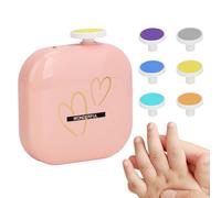 Ensemble de fichiers de ongles électrique, fichier de ongles électrique pour les ,Fichier de coupe des ongles USB Electric Toddler - Outil de manucure à faible bruit avec des ongles de lumière LED Sol