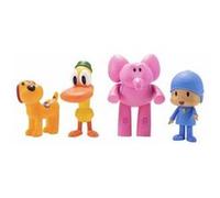 BANDAI - Pack de 4 Figurines Pocoyo et Ses Amis FA77750, Jouets en Plastique pour Enfants, Ensemble à Collectionner de la série télévisée, poupées de Jouet.