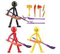 Ensemble De Figurines D'action À Collectionner, Améliore Les Liens Émotionnels, 12 X 18 X 3 Cm, Robot Mobile Multi-articulé, Figurines En Stop Motion, Anti-stress, Pour Adolescents Et Adultes Collecti