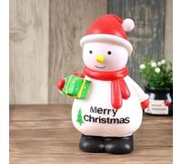 Ensemble de figurines de Noël festives en résine avec Père Noël, bonhomme de neige, renne et arbre conçues pour cheminées et présentoirs de table (bonhomme de neige de Noël)