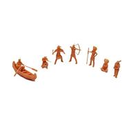 Ensemble de figurines de tribu indienne indienne indienne de l'Outland Models 1:64