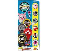 Ensemble de figurines d'épée Wow Coolballs - 6 balles colorées et 6 vêtements à la mode dans un totem jaune Créez votre collection et soyez le meilleur joueur