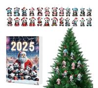 Ensemble De Figurines Holiday Bear - Kit À Rebours De Vingt-quatre Jours, Pendentifs De Figurines Suspendus En Acrylique, Accessoires Pour Véhicules Adolescents Pour, Décoration Murale Extérie