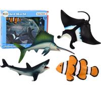 Ensemble de figurines - Leantoys - 17660 - Animaux marins - 5 pièces - À partir de 3 ans