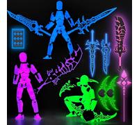 Ensemble de figurines lumineuses Titan 13 déjà assemblées, figurines d'action T13 imprimées 3D avec accessoires d'armes T 13 Lucky Robo Dummy Nova 13 Figura de acción t13 (3 couleurs-A)