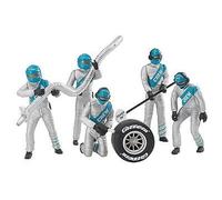 Ensemble De Figurines, Mécanique, Accessoires De Voiture Sur Rail Argent CARRERA