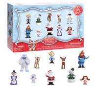 Ensemble de figurines Rudolph le renne au nez rouge de Just Play, ensemble de 10 figurines, jouets pour enfants ? partir de 3 ans