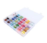 Ensemble de Fil à Broder, Outils de Fil à Broder, Boîte de Fil, Point de Croix, Accessoires de Costume, Fil à Broder, Fil à Coudre, 96 Couleurs, Tissu Poly, Fil en Polyester