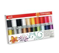 Ensemble De Fil À Coudre JUMBO Gutermann Sulky Rayon 40 200M - 20 Bobines