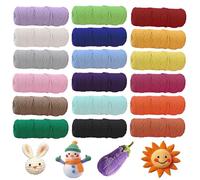 Ensemble de Fil à Macramé 3mm x 30M, 18 Pièces de Fil de Coton pour Macramé, Corde en Coton Naturelle Multicolore pour DIY, Artisanat, Suspension Murale, Macramé, Tricot, Décor Boho, Décoration Murale