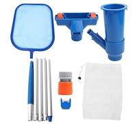 Ensemble de Filet de skinmmer des Feuilles de Piscine Professionnelle, kit en Mailles Fins avec Accessoires de 8 pièces, ABS collectionneur de débris flottants durables pour