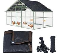 Ensemble de filet d'ombrage avec protection UV et fonction imperméable pour jardin, terrasse, piscine, extérieur, comprend une corde élastique et un câble pour une installation facile en été