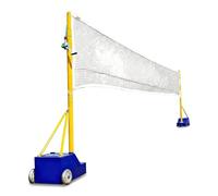 Ensemble De Filets De Volley-Ball Et De Badminton Réglables avec roulettes, Base Lestée pour Une Stabilité Optimale, Idéal pour Les Jeux Dextérieur Et Dintérieur, pour Samuser dans Le Jardin