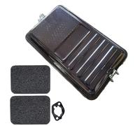 Ensemble de filtre à air générateur avec boîtier, construction métallique compatible avec modèles Honda GX240 GX270 GX340 GX390, noir, 4 pièces