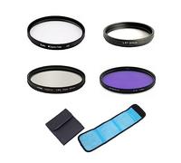 Ensemble de filtres 3 en 1 UV CPL FLD avec bague d'adaptation pour appareil photo Panasonic Lumix DMC LX7