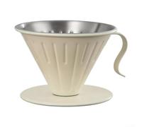 Ensemble de filtres à café réutilisables en acier inoxydable 304 pour verser le thé expresso - Respectueux de l'environnement pour zéro déchet, kit de brassage à domicile, bureau, camping 10,5 cm