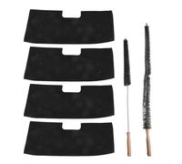 Ensemble de filtres anti-peluches WH01X35719 facilement remplaçables comprenant 2 brosses d'aération pratiques pour un usage domestique (4 filtres + 2 brosses)