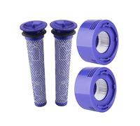 Ensemble de filtres. Compatible avec les aspirateurs sans fil Dyson V7/V8. Pièces de rechange for préfiltre et post-filtre.(Filter Set4)