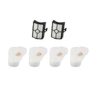 Ensemble de filtres compatibles avec les modèles Shark HZ500UK, HZ2002, HZ500UKT, HZ251, comprend 6 filtres en coton + 2 filtres en mousse moteur (B)