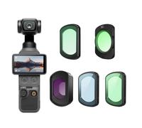 Ensemble de filtres CPL magnétiques pour DJI Osmo Pocket 4, CPL UV Black Mist Wide Coverter Anti pollution légère, accessoires pour filtres optiques HD/revêtement Nano (filtre noir souple 1/4)