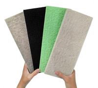 Ensemble de filtres d'aquarium 4 en 1 à charbon actif + dissolvant d'ammoniaque + réducteur de nitrite + éponge anti-phosphate, filtre multifonction à découper pour aquarium d'eau douce et salée