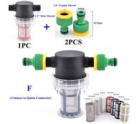 Ensemble de filtres d'arrosage de jardin de 1/2 pouce tuyau d'irrigation agricole filtre tuyau d'eau raccord rapide lave - auto pompe à eau filtre - Type F-10 Mesh-A