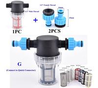 Ensemble de filtres d'arrosage de jardin de 1/2 pouce tuyau d'irrigation agricole filtre tuyau d'eau raccord rapide lave - auto pompe à eau filtre - Type G-40 Mesh
