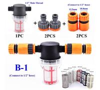Ensemble de filtres d'arrosage de jardin de 1/2 pouce tuyau d'irrigation agricole filtre tuyau d'eau raccord rapide lave - auto pompe à eau filtre - Type B1-10 Mesh-A