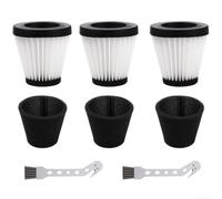 Ensemble de filtres de rechange F117 pour aspirateur à main Scorpion SD20005RED SD30025B BD22025 avec filtres éponge et brosses de nettoyage