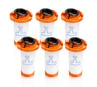 Ensemble de Filtres de Rechange pour Aspirateur Rowenta X-Force Flex 9.60, Pièces Détachées Lavables compatibles RH2038WO, RH2037WO, RH2039WO, Filtre Anti-Allergies, Lot de 3 Pièces (6 PACK)