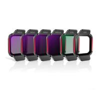 Ensemble de filtres DJI Flip Multi conçus pour les cinéastes aériens avec revêtement robuste résistant aux rayures et à la poussière (6 ensembles de filtres)