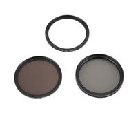 Ensemble de Filtres D'objectif D'appareil Photo UV ND8 CPL, Verre Optique en Alliage D'aluminium, Kit de Filtres 3 en 1 DSLR pour la Photographie, Anti-Empreintes Digitales et