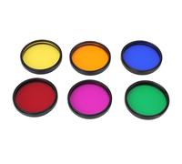 Ensemble de Filtres D'oculaire de Télescope, 6 Pièces M48x0,75, Kit de Filtres de Télescope Colorés avec étui de Rangement pour Oculaires de Télescope de 2 Pouces, pour