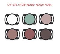 Ensemble De Filtres En Alliage D'aluminium Pour Dji Avmifpv,Filtre D'objectif,Caméra,Verre Optique,Volontairement 8,16,32/64 Cpl Yczer Pound,Accessoires - Type Set Of Six-Generique