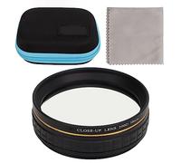 Ensemble de Filtres Macro Gros Plan avec Pochette (58 mm) - Vivitar +1 +2 +4 +10 - Améliorez Votre Photographie Macro, Installation Rapide pour Fleurs, Insectes, Bijoux (58MM)