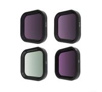 Ensemble de filtres ND pour Hero 13 12 11 10 9 noir, kit d'objectifs CPL à densité neutre avec verre optique pour photographie sous-marine et accessoire de plongée 4 x 4 cm (4 en 1)