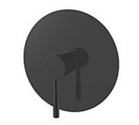 Ensemble de finition AqvaZone AqvaDesign 024566702 noir mat, pommeau de douche rond