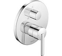 Ensemble de finition pour balcon Duravit BA5210012010, mitigeur de baignoire encastré, chromé haute brillance