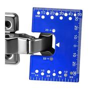 Ensemble De Fixation Pour Installation De Charnière D’Armoire - Lot De 2 Pinces De Positionnement Magnétiques Avec Point Central Et Échelle | Plaques D’Installation Rapide En ABS Ou D’Aluminiu