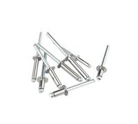 Ensemble de fixations à rivets aveugles, Rivets aveugles en acier inoxydable 304 et demi-acier M2.4-M6.4 10-50 pièces(10mm,M5(30 Pcs) Half Steel)