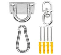 Ensemble de fixations pour auvent rectangulaire de terrasse d'extérieur en acier inoxydable pour voile d'ombrage robuste - Matériel de fixation pour auvent