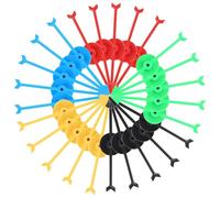 Ensemble de flèches rotatives CATOR 25 pièces, jeu de société rotatif, ensemble de flèches rotatives en plastique, ensemble de flèches rotatives en plastique 5 couleurs pour jeux et enseignement